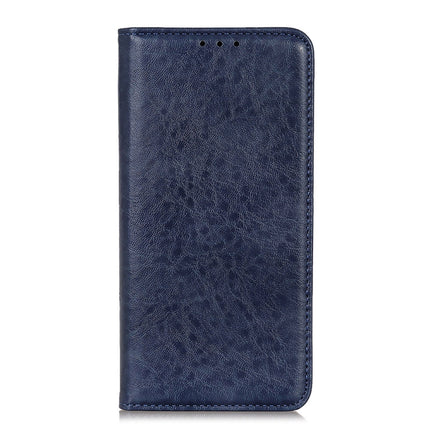 For iPhone 12 mini Magnetic Crazy Horse Texture Horizontal Flip Leather Case with Holder & Card Slots & Wallet(Blue)-garmade.com