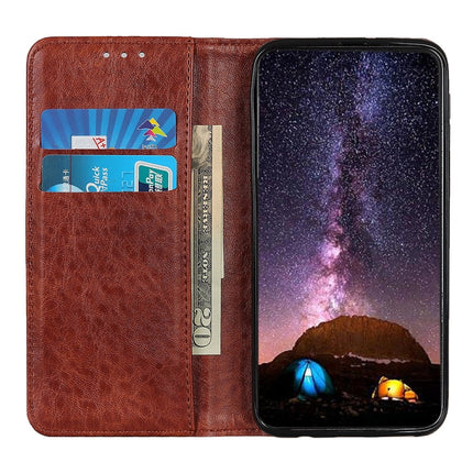 For iPhone 12 mini Magnetic Crazy Horse Texture Horizontal Flip Leather Case with Holder & Card Slots & Wallet(Brown)-garmade.com