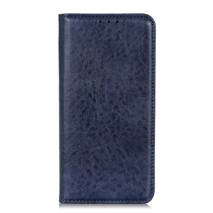 For iPhone 12 / 12 Pro Magnetic Crazy Horse Texture Horizontal Flip Leather Case with Holder & Card Slots & Wallet(Blue)-garmade.com