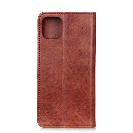For iPhone 12 / 12 Pro Magnetic Crazy Horse Texture Horizontal Flip Leather Case with Holder & Card Slots & Wallet(Brown)-garmade.com