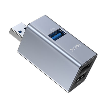Yesido HB14 3 in 1 USB 3.0 Mini Splitter HUB Adapter-garmade.com