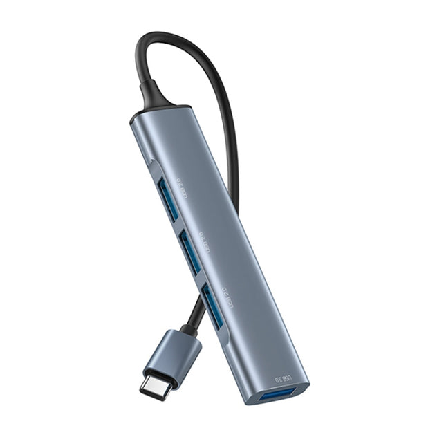 Yesido HB17 4 in 1 USB-C / Type-C Multifunctional Docking Station HUB Adapter-garmade.com