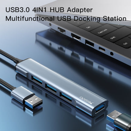 Yesido HB18 4 in 1 USB Multifunctional Docking Station HUB Adapter-garmade.com