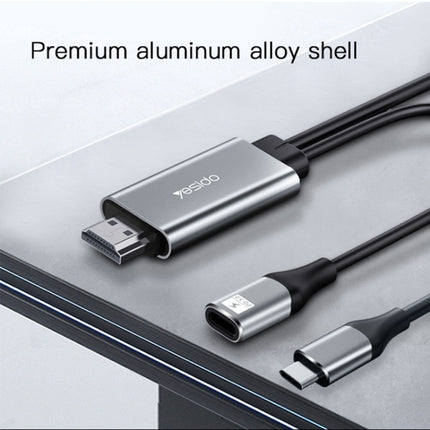 Yesido HM01 USB-C / Type-C to HDMI Adapter Cable, Length:1.8m-garmade.com