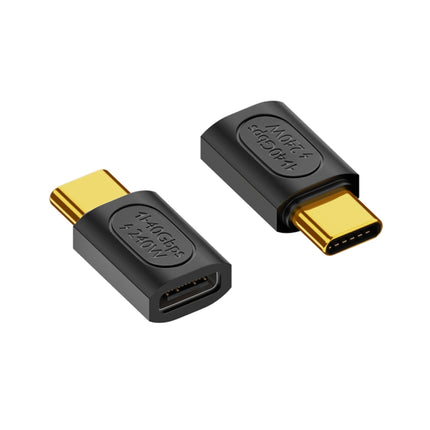 40Gbps 240W USB-C / Type-C Female to USB-C / Type-C Female Straight Adapter(Black)-garmade.com