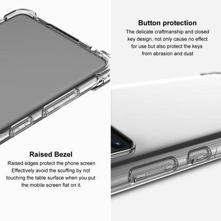 For Samsung Galaxy S20 5G IMAK Full Coverage Shockproof TPU Protective Case(Transparent Black)-garmade.com
