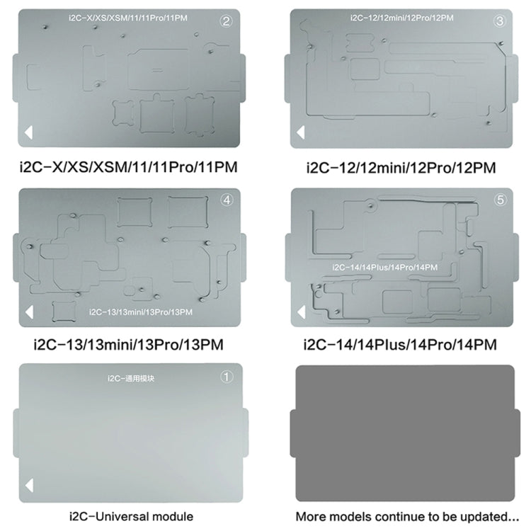 i2C T20 Intelligent Motherboard Middle Layered Heating Platform For iPhone X-14 Series, Plug:US-garmade.com