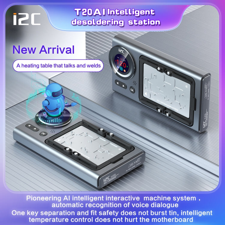 i2C T20 Intelligent Motherboard Middle Layered Heating Platform For iPhone X-14 Series, Plug:US-garmade.com