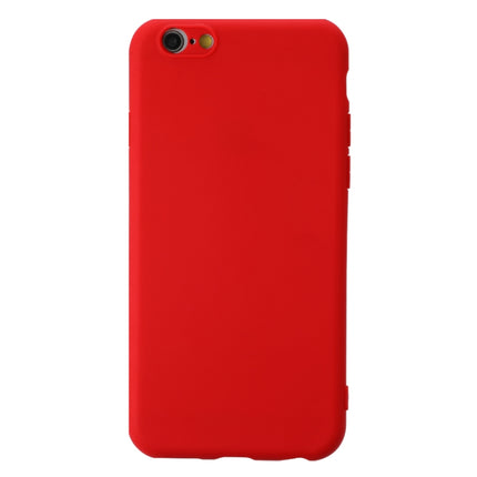For iPhone 6 Shockproof Frosted TPU Protective Case(Red)-garmade.com