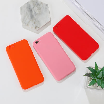 For iPhone 6 Shockproof Frosted TPU Protective Case(Red)-garmade.com
