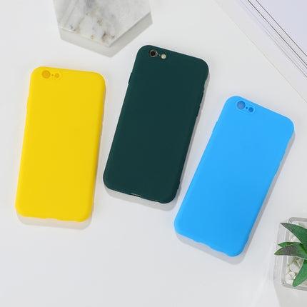 For iPhone 6 Shockproof Frosted TPU Protective Case(Yellow)-garmade.com