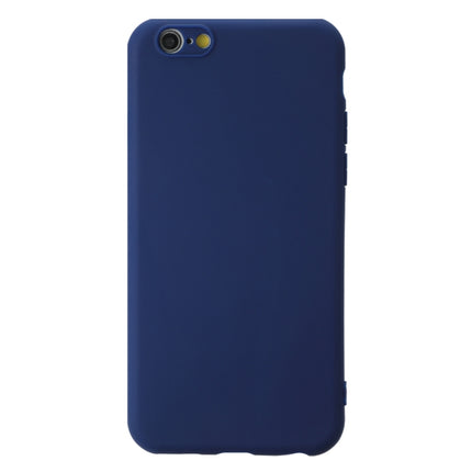For iPhone 6 Shockproof Frosted TPU Protective Case(Dark Blue)-garmade.com