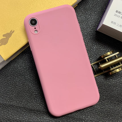 For iPhone XR Shockproof Frosted TPU Protective Case(Pink)-garmade.com