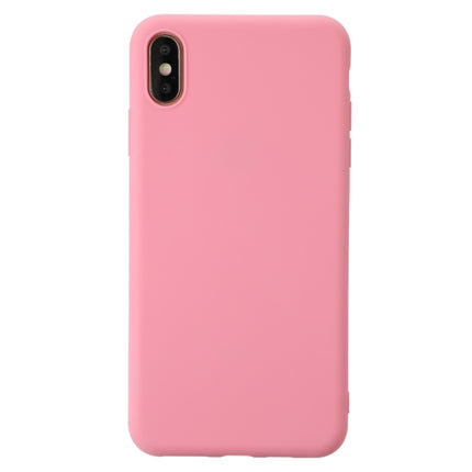 For iPhone XS Shockproof Frosted TPU Protective Case(Pink)-garmade.com