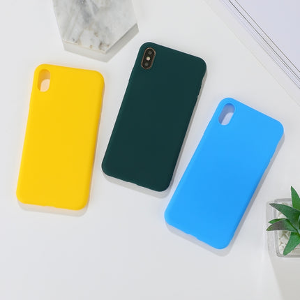 For iPhone XS Max Shockproof Frosted TPU Protective Case(Green)-garmade.com