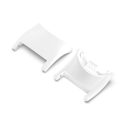 For Xiaomi Mi Band 8 1 Pair PC Plastic Watch Band Connector(White)-garmade.com