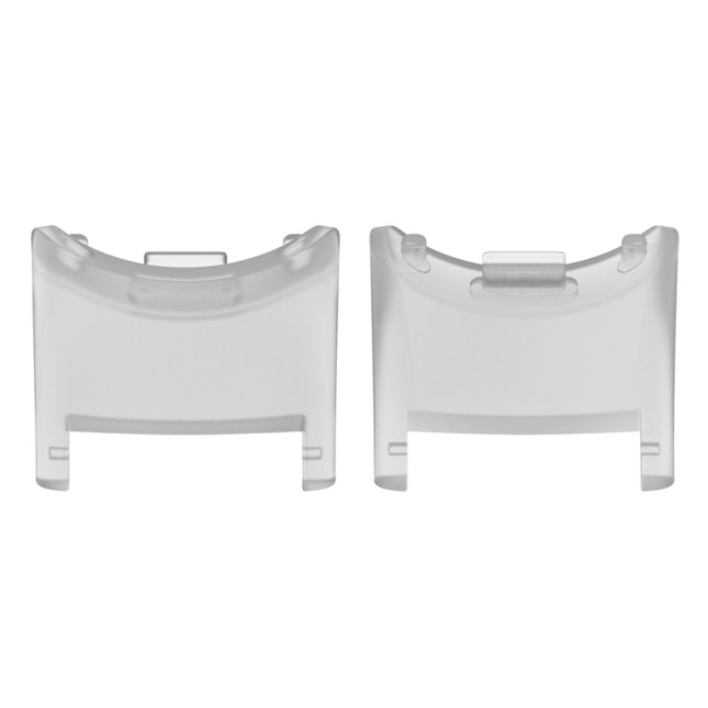 For Xiaomi Mi Band 8 1 Pair PC Plastic Watch Band Connector(Transparent White)-garmade.com