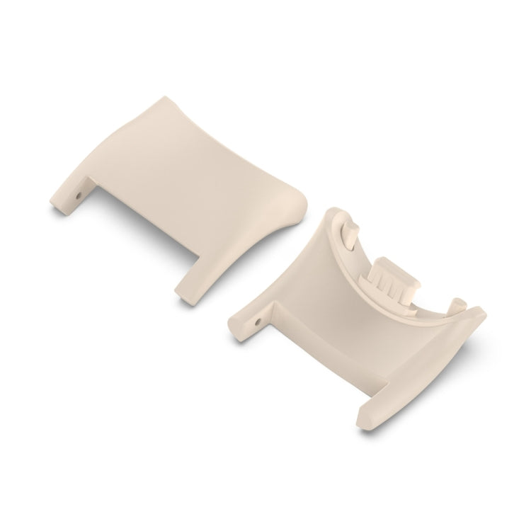For Xiaomi Mi Band 8 1 Pair PC Plastic Watch Band Connector(Ivory White)-garmade.com