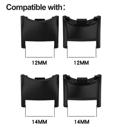For Xiaomi Mi Band 8 1 Pair PC Plastic Watch Band Connector(Black)-garmade.com