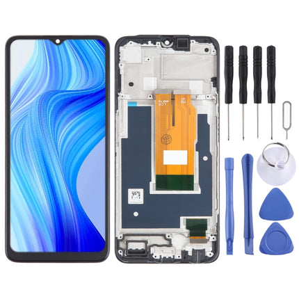 For Realme V20 OEM LCD Screen Digitizer Full Assembly with Frame-garmade.com