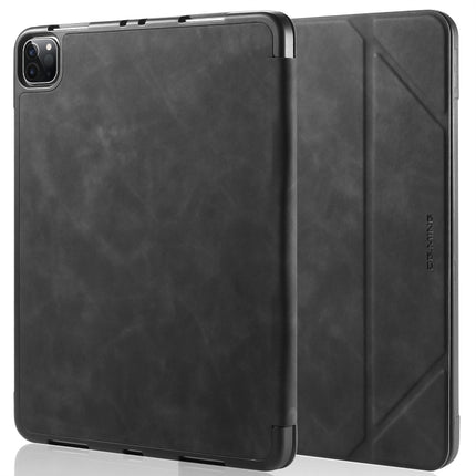For iPad Pro 11 (2020) DG.MING See Series Horizontal Flip Leather Tablet Case ，with Holder & Pen Tray(Black)-garmade.com