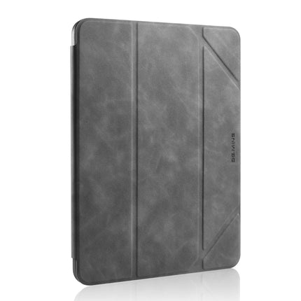 For iPad Pro 11 (2020) DG.MING See Series Horizontal Flip Leather Tablet Case ，with Holder & Pen Tray(Gray)-garmade.com