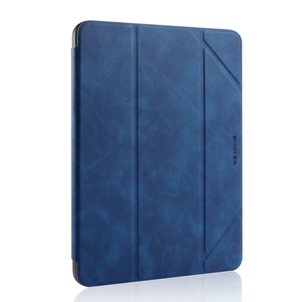 For iPad Pro 11 (2020) DG.MING See Series Horizontal Flip Leather Tablet Case ，with Holder & Pen Tray(Blue)-garmade.com