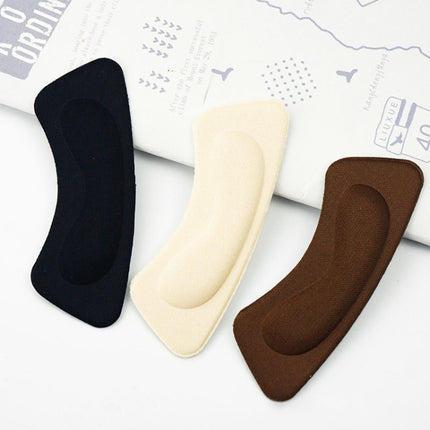 1 Pair Invisible Anti-wear High Heel Stickers Thickened Sponge Heel Stickers, Random Color Delivery(Black)-garmade.com