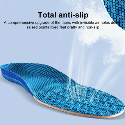 Men Shock Absorbing Sweat Absorbing Breathable Sports Insoles, Size:37-38-garmade.com