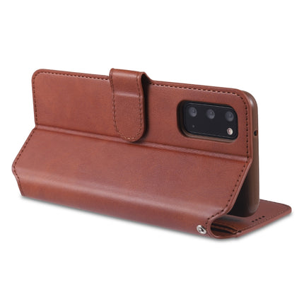 For Samsung Galaxy S20 AZNS Calf Texture Horizontal Flip Leather Case, with Holder & Card Slots & Wallet & Photo Frame(Brown)-garmade.com
