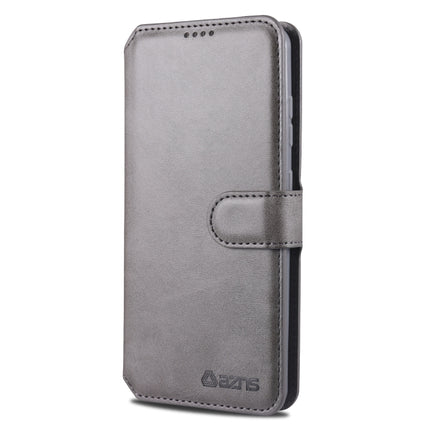 For Samsung Galaxy S20 AZNS Calf Texture Horizontal Flip Leather Case, with Holder & Card Slots & Wallet & Photo Frame(Grey)-garmade.com