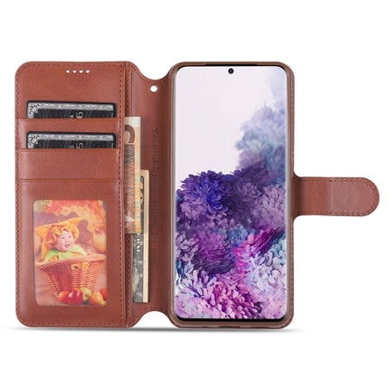 For Samsung Galaxy S20 AZNS Calf Texture Horizontal Flip Leather Case, with Holder & Card Slots & Wallet & Photo Frame(Grey)-garmade.com