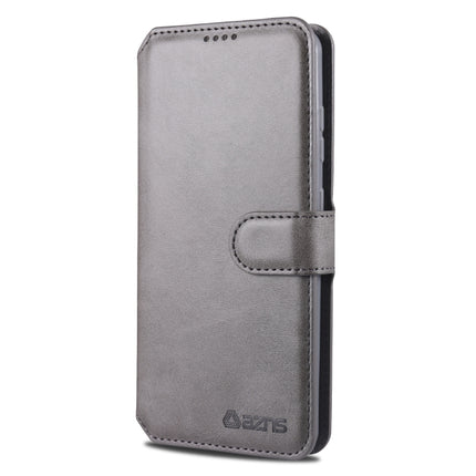 For Samsung Galaxy S20 Plus AZNS Calf Texture Horizontal Flip Leather Case, with Holder & Card Slots & Wallet & Photo Frame(Grey)-garmade.com