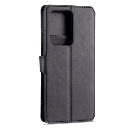 For Samsung Galaxy S20 Ultra AZNS Calf Texture Horizontal Flip Leather Case, with Holder & Card Slots & Wallet & Photo Frame(Black)-garmade.com