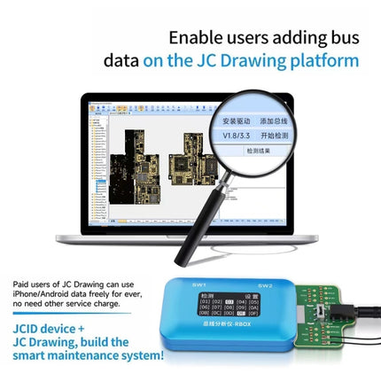 JCID Rbox Bus Analyzer for iPhone and Android Signal Faults Detection-garmade.com