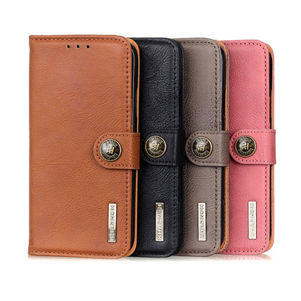 For Samsung Galaxy Note20 Ultra KHAZNEH Cowhide Texture Horizontal Flip Leather Case with Holder & Card Slots & Wallet(Brown)-garmade.com
