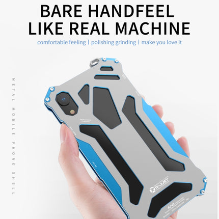 For iPhone XS / X R-JUST Shockproof Armor Metal Protective Case(Blue)-garmade.com