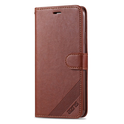 For iPhone 11 AZNS Sheepskin Texture Horizontal Flip Leather Case with Holder & Card Slots & Wallet(Brown)-garmade.com