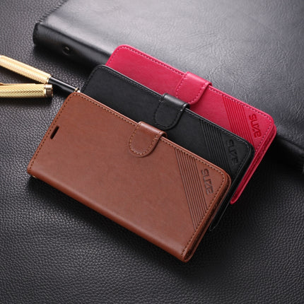 For iPhone 11 AZNS Sheepskin Texture Horizontal Flip Leather Case with Holder & Card Slots & Wallet(Brown)-garmade.com