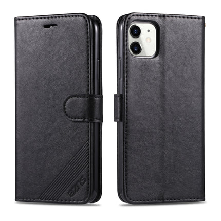 For iPhone 11 AZNS Sheepskin Texture Horizontal Flip Leather Case with Holder & Card Slots & Wallet(Black)-garmade.com