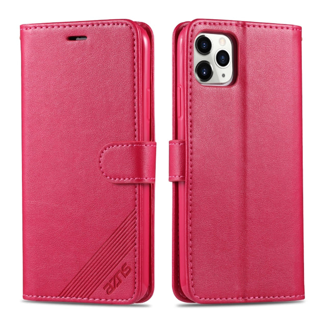 For iPhone 11 Pro AZNS Sheepskin Texture Horizontal Flip Leather Case with Holder & Card Slots & Wallet(Red)-garmade.com