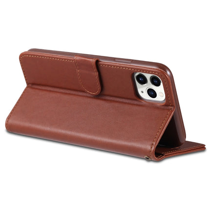 For iPhone 11 Pro Max AZNS Sheepskin Texture Horizontal Flip Leather Case with Holder & Card Slots & Wallet(Brown)-garmade.com