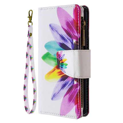 For iPhone 8 & 7 Colored Drawing Pattern Zipper Horizontal Flip Leather Case with Holder & Card Slots & Wallet(Sun Flower)-garmade.com
