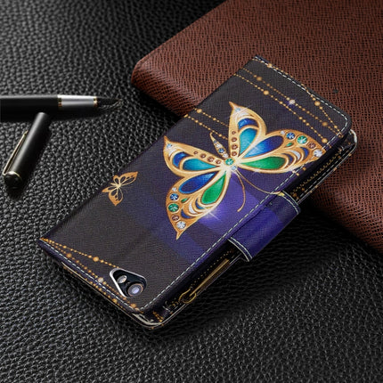 For iPhone 6s & 6 Colored Drawing Pattern Zipper Horizontal Flip Leather Case with Holder & Card Slots & Wallet(Big Butterfly)-garmade.com