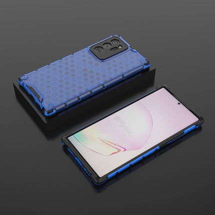 For Samsung Galaxy Note20 Ultra Shockproof Honeycomb PC + TPU Protective Case(Blue)-garmade.com