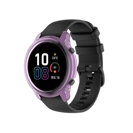 For Huawei Honor Magic watch2 42mm TPU Wrapped Empty Half Case Watch Case(Transparent Purple)-garmade.com