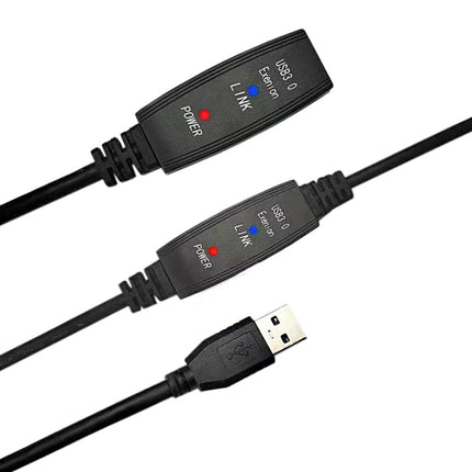 USB 3.0 Male to Female Super Speed Extension Cable, Length:5m-garmade.com