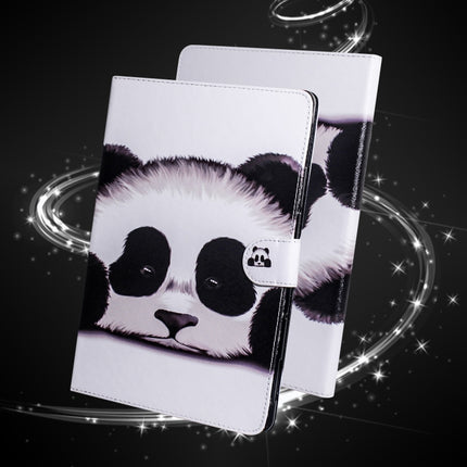 For Samsung Galaxy Tab A8.4 (2020) Colored Drawing Pattern Horizontal Flip PU Leather Case with Holder & Card Slots & Wallet(Panda)-garmade.com