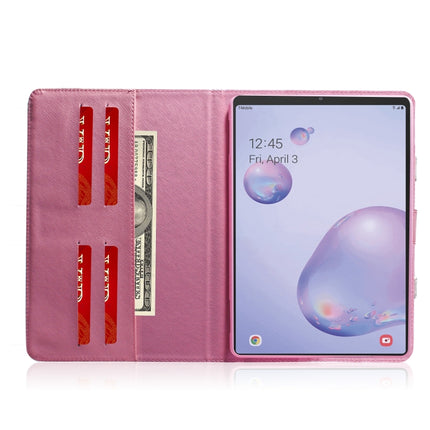 For Samsung Galaxy Tab A8.4 (2020) 3D Colored Drawing Horizontal Flip Leather Case with Holder & Card Slot & Wallet & Handle(Magnolia)-garmade.com