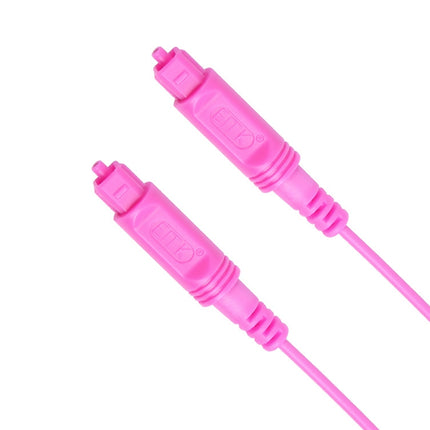 1.5m EMK OD2.2mm Digital Audio Optical Fiber Cable Plastic Speaker Balance Cable(Pink)-garmade.com